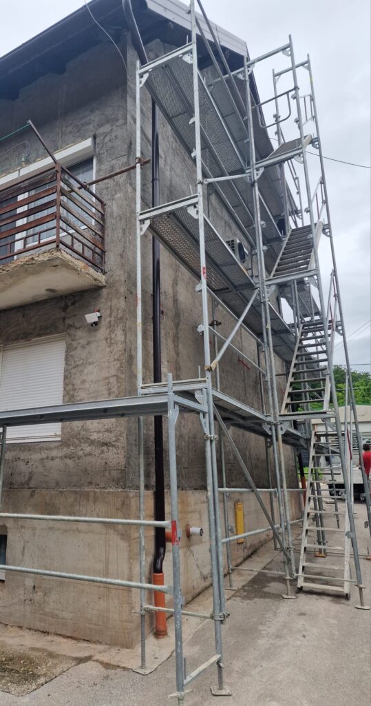 Montaža skele Zagreb — JK-Mont projekt 5