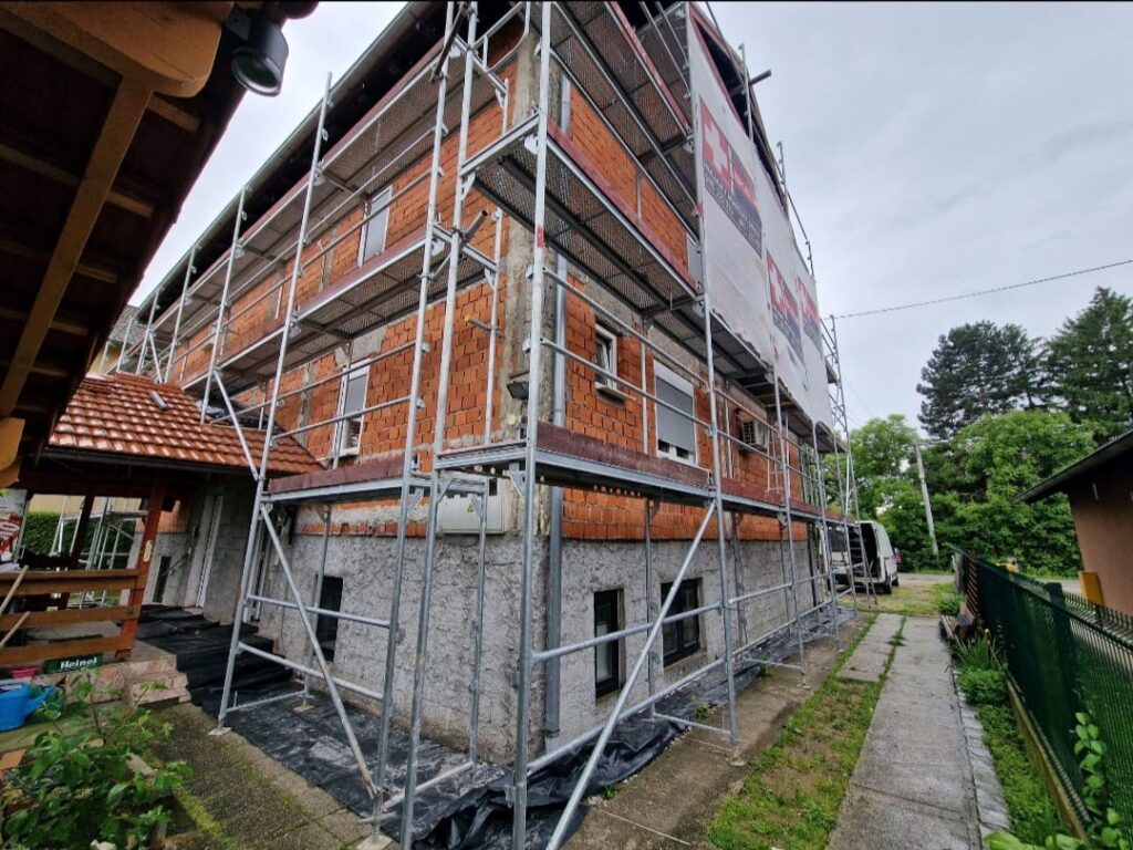 Montaža skele Zagreb — JK-Mont projekt 6